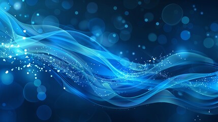 Abstract blue futuristic technology background with geometric shapes, glowing lines, and digital patterns for business, innovation, or science concepts.