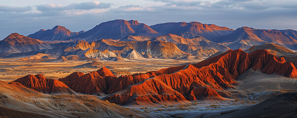 African landscape, Damaraland, Namibia. African landscape with red mountains, Damaraland, Namibia