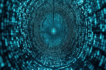 Exploring digital depths data visualization virtual space infographic technology abstract perspective