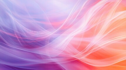 Obraz premium Abstract light streaks in soft pastel colors, creating a sense of motion and flow.