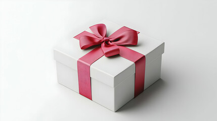 Obraz premium 3D Gift Box Red Ribbon Illustration