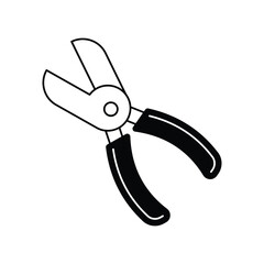 piler glyph icon with white background vector stock illustration