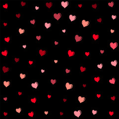 Valentines Day background with heart pattern design 