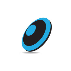 frisbee icon illustration flat