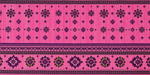 Pink and purple seamless Persian carpet with ethnic texture, abstract ornament, and traditional motifs, perfect for a vintage Middle Eastern-inspired design project, African, Turkish, ethnic
