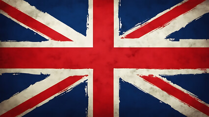Fototapeta premium Union Jack Flag of the United Kingdom - Iconic Red, White, and Blue Design