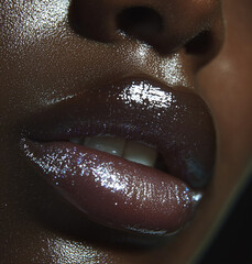 Obraz premium close-up of lips
