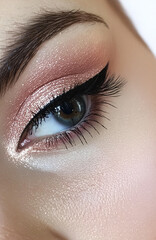 Naklejka premium close up portrait with a woman with vibrant colors creating a glowing effect around her face