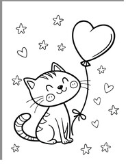 Valentine Coloring Pages Generative Ai	