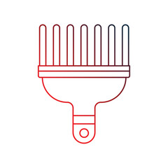 scratcher outline gradient icon with white background vector stock illustration