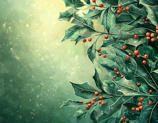 Holly Berries & Leaves