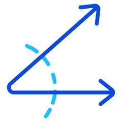 Angle Duoline Icon