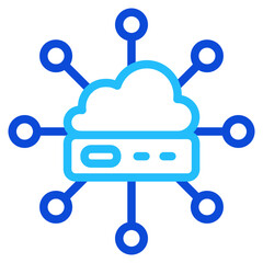 Fototapeta premium Big data Duoline Icon