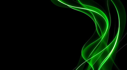 Obraz premium abstract green smoke background, abstract technology background, ppt copy space, copy space backgrounds
