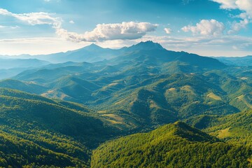 Fototapeta premium Beautiful sunrise in Norway - lofotens. Beautiful simple AI generated image