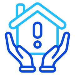 Fototapeta premium Disaster response Duoline Icon