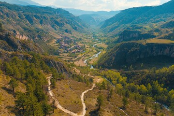 Beautiful summer sunset on Mirtos beach in Greece - panorama. Beautiful simple AI generated image in 4K, unique.. Beautiful simple AI generated image