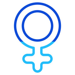Feminine symbol Duoline Icon