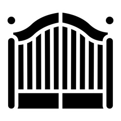 Gate Solid Icon
