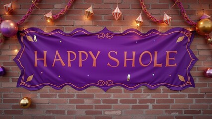 Happy Carnival Banner with Balloons and Bunting.