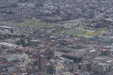 Obraz premium View over Bogota city in Colombia.