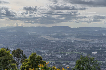 View over Bogota city in Colombia.