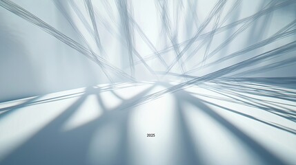 Abstract representation of light and shadows in a minimalistic environment.