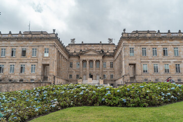 Fototapeta premium The houses and buildings in the capital city Bogota of Colombia.