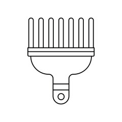 scratcher lineal icon with white background vector stock illustration