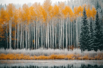 White Christmas - white candles as decoration on the table. Beautiful simple AI generated image