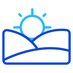 Morning Duoline Icon