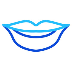 Mouth Duoline Icon