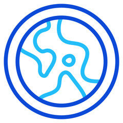 Ozone layer Duoline Icon