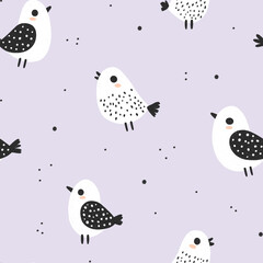 seamless pattern with birds