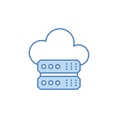 Cloud Database vector icon