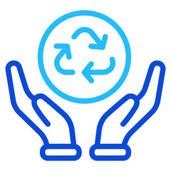 Pollution prevention Duoline Icon