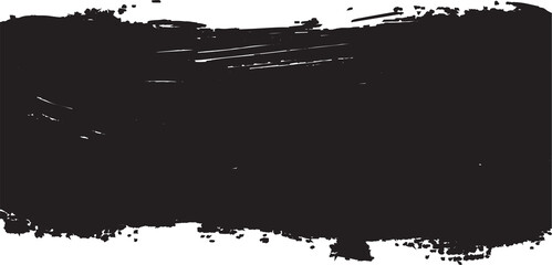 Stroke of paint isolated on transparent background, Grunge badge brush