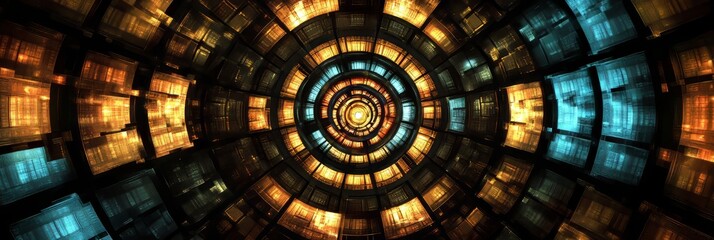 Fiery Core Of Energy Orbs A Celestial Dance Of Light, Symmetry, And Cosmic Energy Unleashed