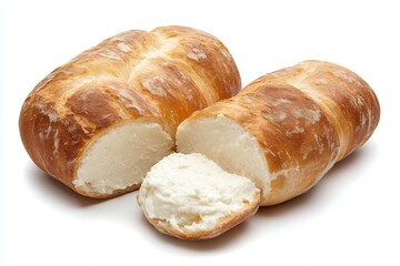 Fototapeta premium croissant isolated on white