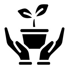 Sustainable agriculture Solid Icon