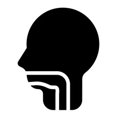 Throat Solid Icon
