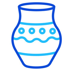 Vase Duoline Icon