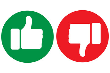 Thumbs, up, down, bad, good, like, dislike