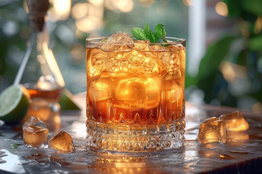 Classic refreshing gin and tonic