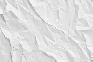 Fototapeta premium White crumpled paper texture