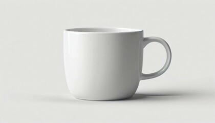 Fototapeta premium white cup on black background