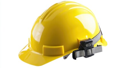 Fototapeta premium Professional Yellow Hard Hat for Construction Use