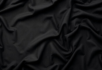 Fototapeta premium Iridescent black fabric collage, glowing patterns, reflective modern design
