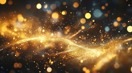 Fototapeta premium Abstract dreamy golden background, clean