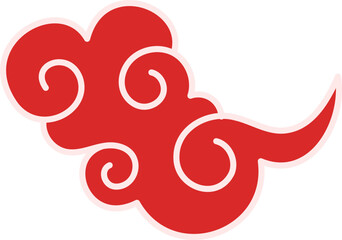 red cloud chinese new year celebration ornament